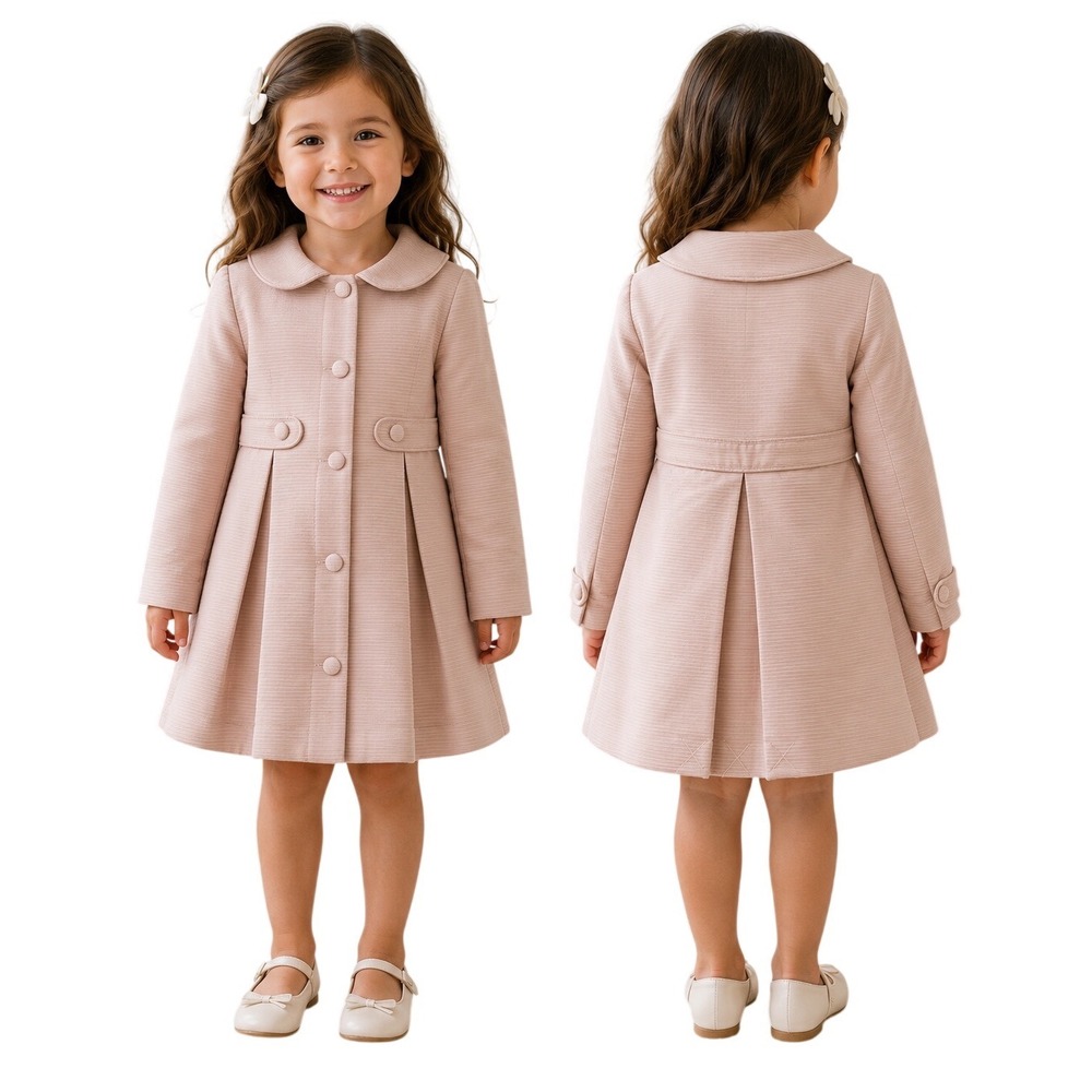 Catherine Malandrino Girls 5T Blush Pink Dress Coat Boutique